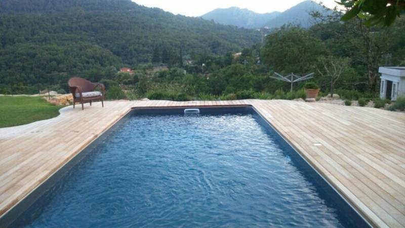 Terrasse en Teck 20x120mm 2 faces lisses aux Adrets de l'Esterel - Var - 83