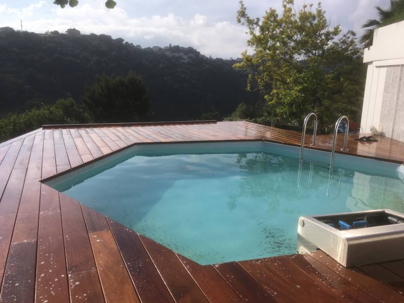 Terrasse en Ipé 21x145mm 2 faces lisses à Nice - Alpes Maritimes - 06